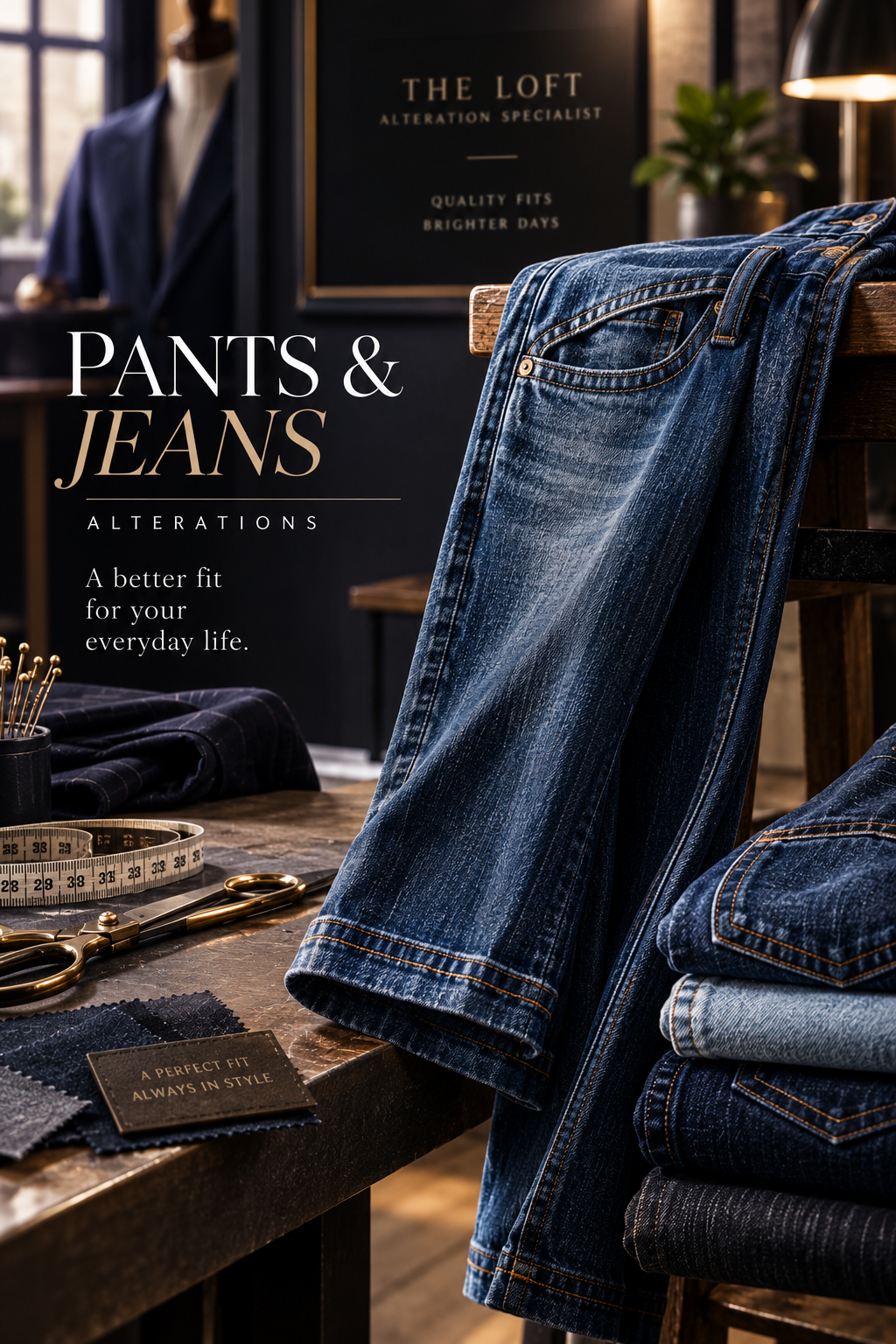 Servicio de pantalones y jeans